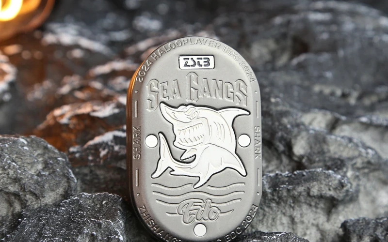 Shark EDC Metal Fidget Slider Stress Relief