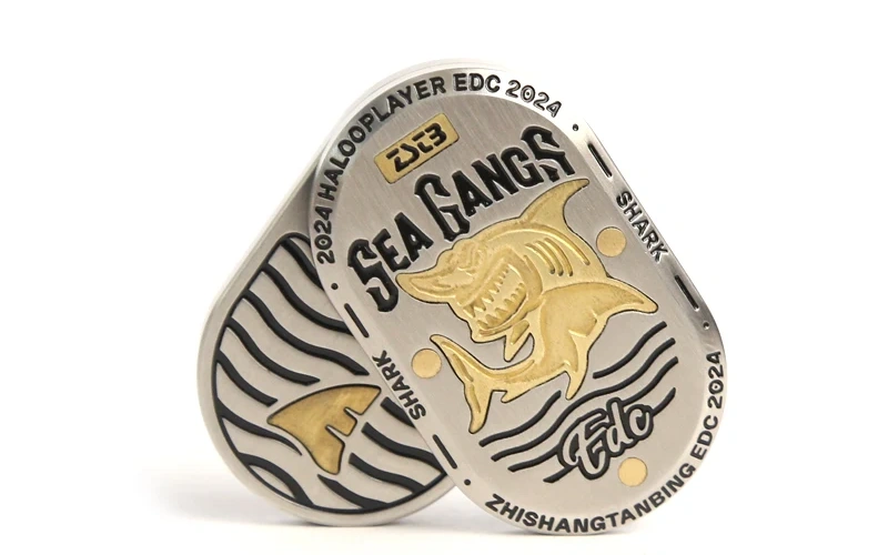 Shark Mechanical Fidget Slider Metal EDC Stress Relief