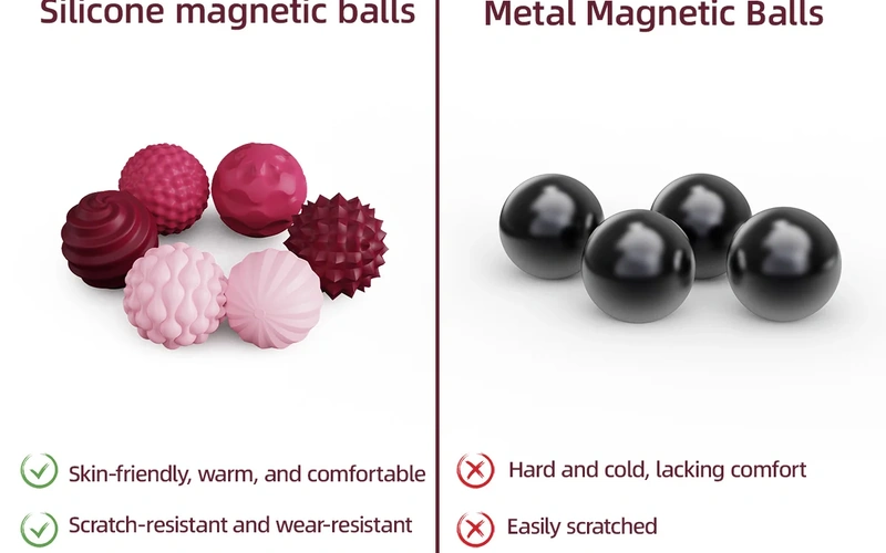 Silicone Magnetic Fidget Balls Stress Relief Sensory Toys