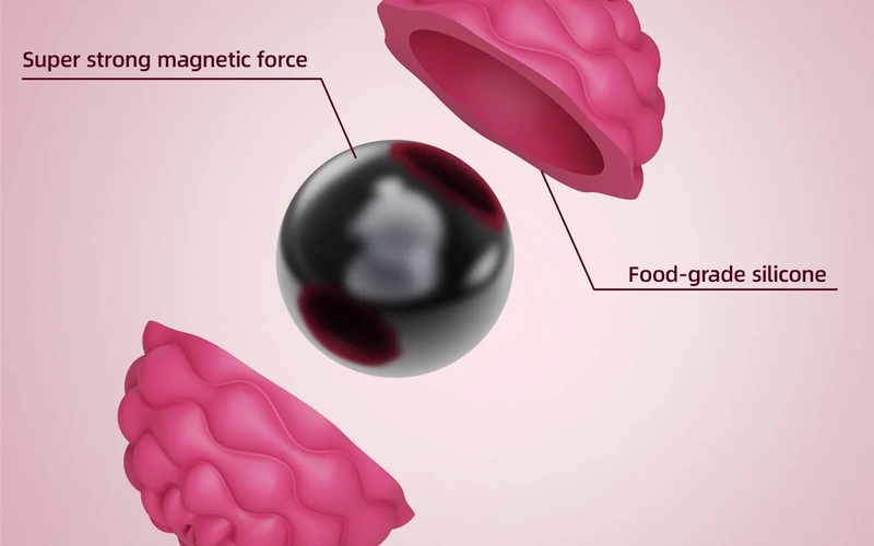 Silicone Magnetic Fidget Balls Stress Relief Sensory Toys