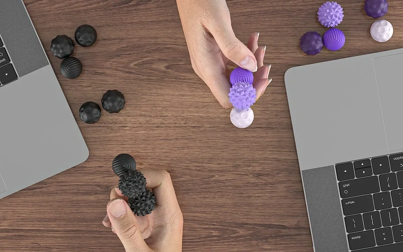 Silicone Magnetic Sensory Fidget Balls Stress Relief Toy