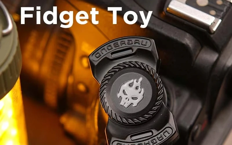 Skeleton Ghost Alloy Fidget Spinner Slider Toy