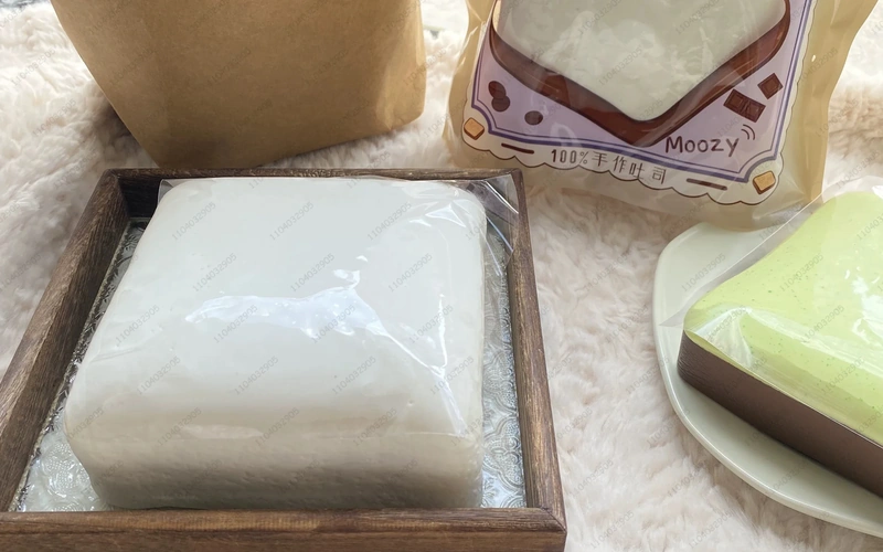 Slow Rising Squishy Milk Cake Stress Relief Toy