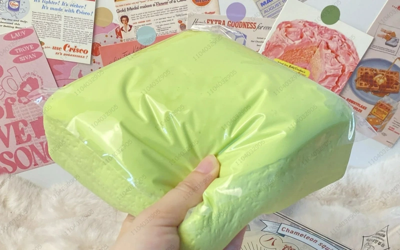 Slow Rising Squishy Milk Cake Stress Relief Toy