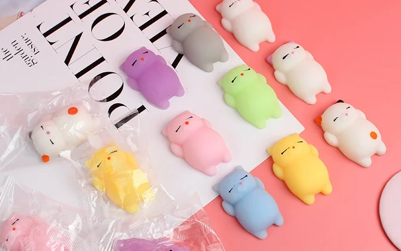 Soft Silicone Squishy Cat Stress Relief Toy