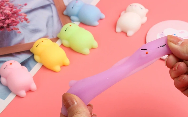 Soft Silicone Squishy Cat Stress Relief Toy