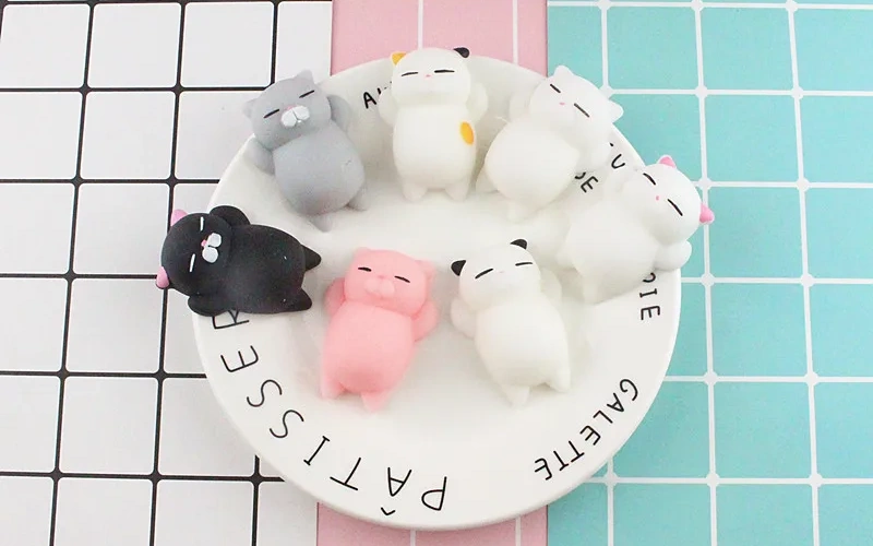 Soft Silicone Squishy Cat Stress Relief Toy