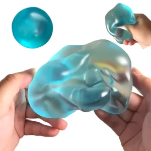 soft transparent blue maltose squishy stress relief toy banner 1
