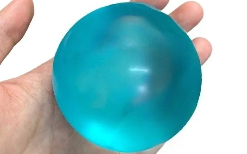 Soft Transparent Blue Maltose Squishy Stress Relief Toy