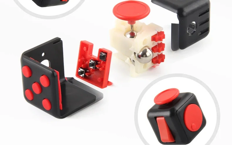 Solid Color Fidget Cube Stress Relief Toy