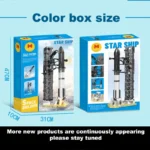 space rocket building block set for kids banner 2