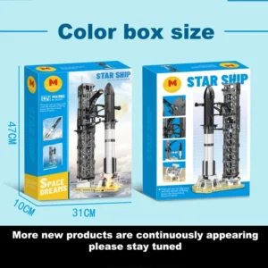 space rocket building block set for kids banner 2