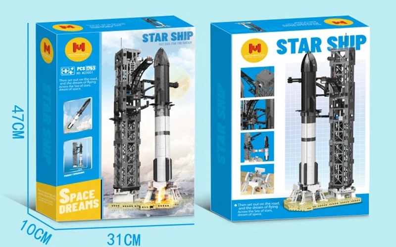 Space Rocket Building Block Set for Kids