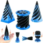 spiral cone fidget toy impossible pyramid sculpture banner 2