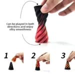 spiral cone fidget toy impossible pyramid sculpture banner 3