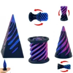 spiral cone fidget toy impossible pyramid sculpture banner 6