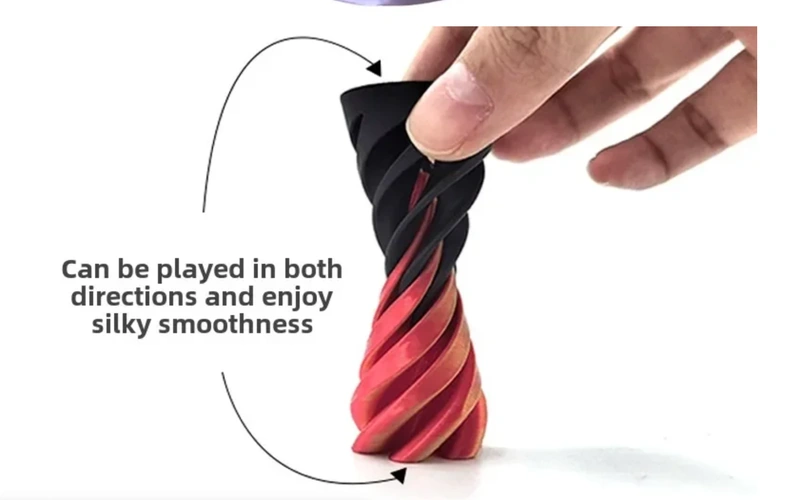 Spiral Cone Fidget Toy Impossible Pyramid Sculpture