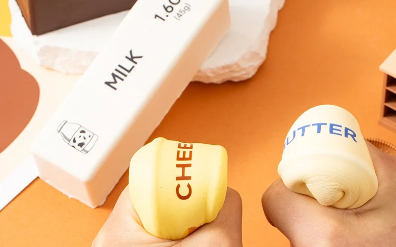 Squishy Butter Cheese Stick Stress Relief Fidget Toy