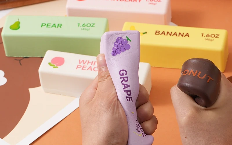 Squishy Butter Cheese Stick Stress Relief Fidget Toy