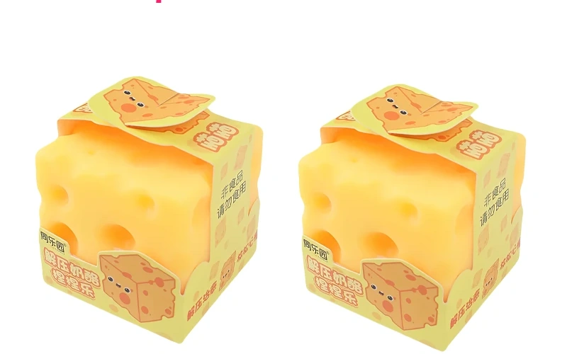 Squishy Cheese Stress Relief Fidget Toy for Relaxation