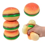 squishy hamburger stress relief toy for adults and teens banner 1