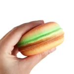 squishy hamburger stress relief toy for adults and teens banner 4