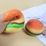 squishy hamburger stress relief toy for adults and teens banner 5