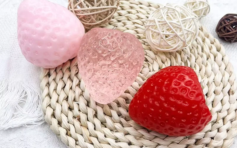 Strawberry Cat Claw Soft Rubber Massage Pad