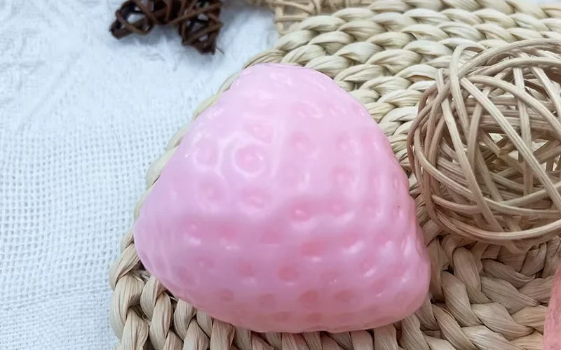 Strawberry Cat Claw Soft Rubber Massage Pad