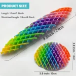 stretchable mesh fidget worm sensory stress relief toy banner 6