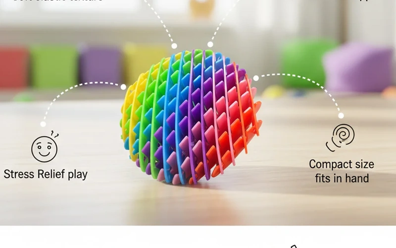 Stretchable Mesh Fidget Worm Sensory Stress Relief Toy