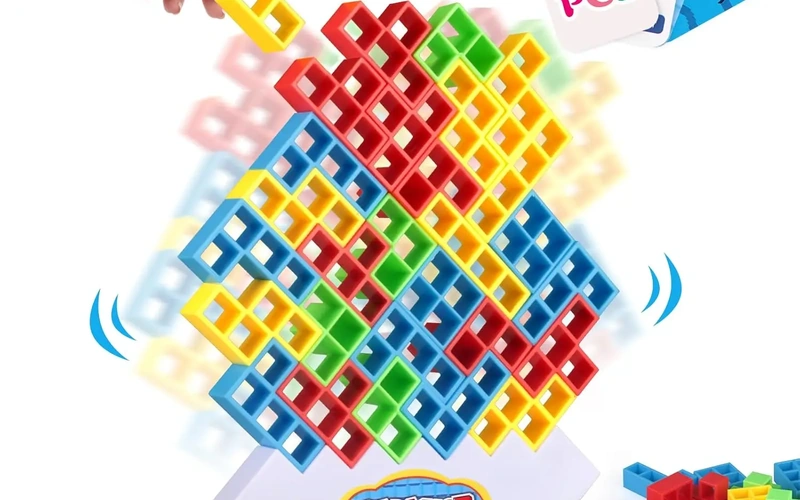 Tetra Tower Balance Stacking Blocks Party Game