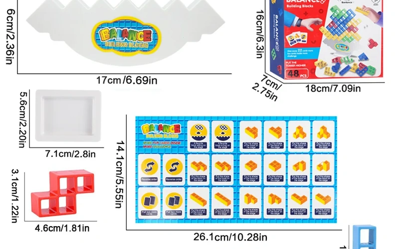 Tetra Tower Balance Stacking Blocks Party Game