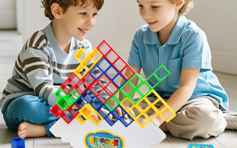 Tetra Tower Balance Stacking Blocks Party Game