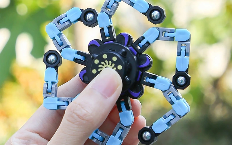 Transformable Fidget Spinner Stress Relief Sensory Toy