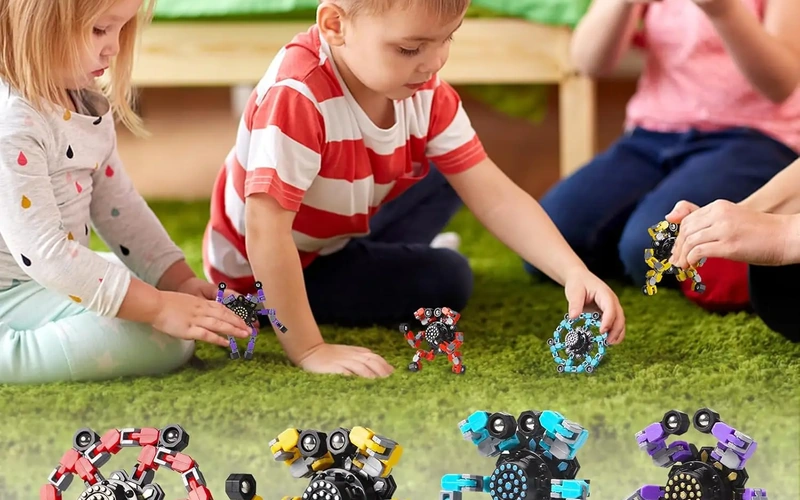 Transformable Fidget Spinner Stress Relief Sensory Toy