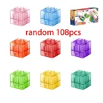transparent magnetic building blocks educational construction toy set banner 7