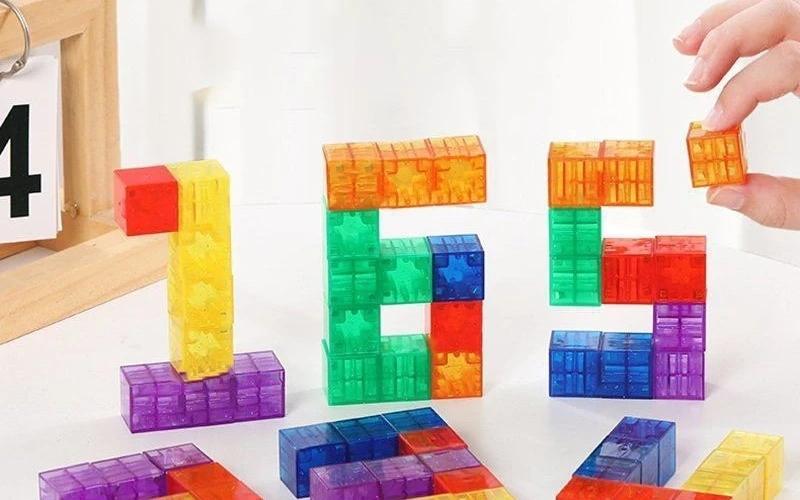 Transparent Magnetic Building Blocks Educational Construction Toy Set