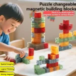 transparent magnetic building blocks set for kids banner 2