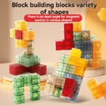 transparent magnetic building blocks set for kids banner 3