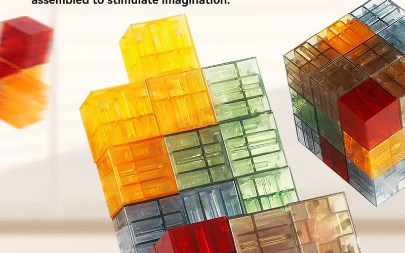 Transparent Magnetic Building Blocks Set for Kids