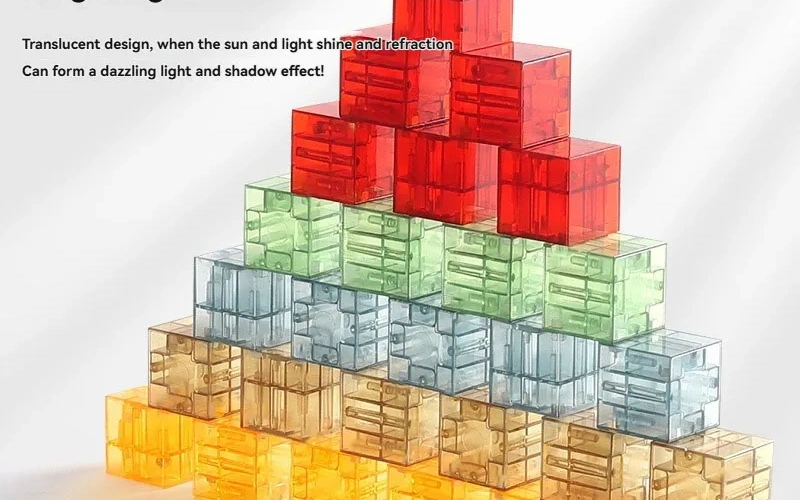 Transparent Magnetic Building Blocks Set for Kids