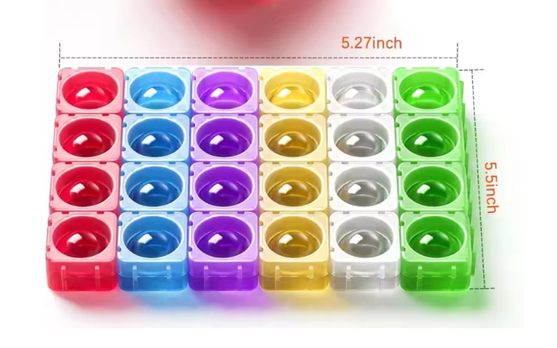 Transparent Silicone Popper Building Blocks Phonics Learning Toy