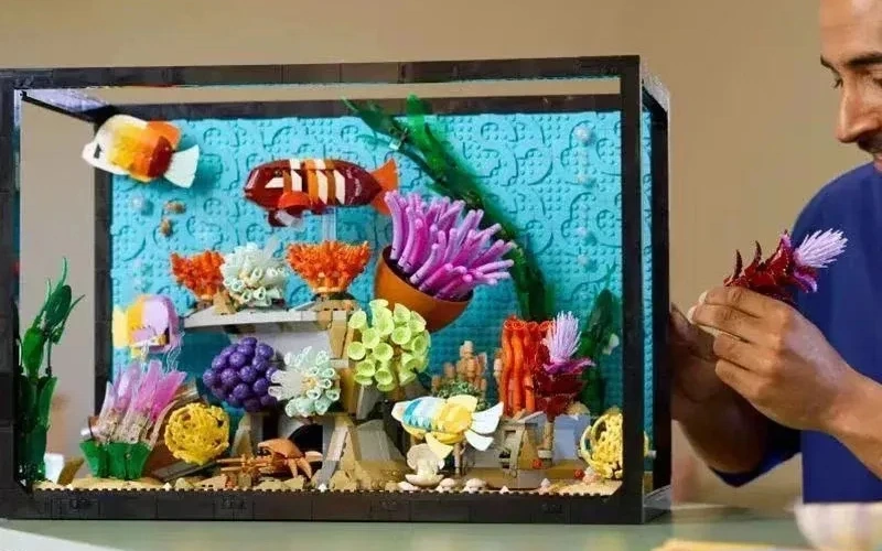 Tropical Aquarium Fish Tank Building Block Set