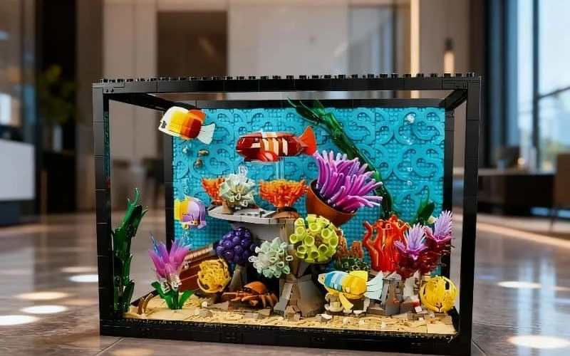 Tropical Aquarium Fish Tank Building Block Set