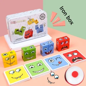wooden face changing cube puzzle educational toy banner 1