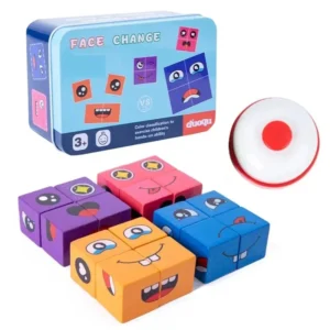 wooden face changing cube puzzle educational toy banner 2