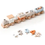 wooden train montessori learning toy for toddlers banner 1