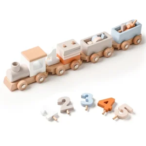 wooden train montessori learning toy for toddlers banner 1
