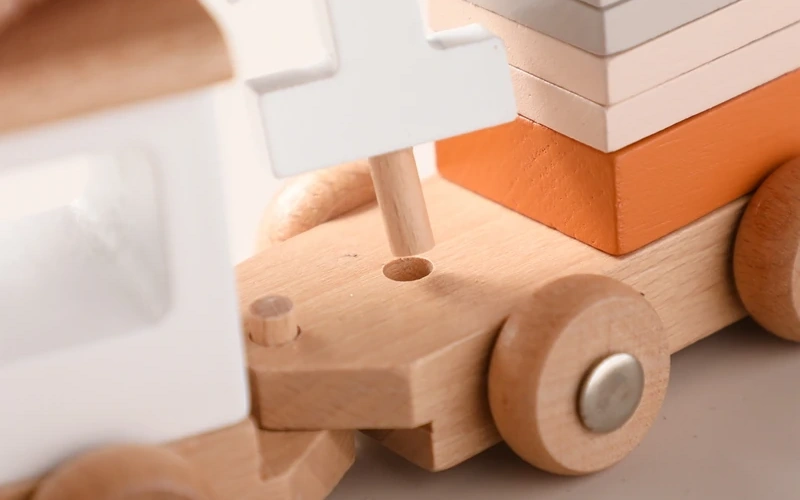 Wooden Train Montessori Learning Toy for Toddlers